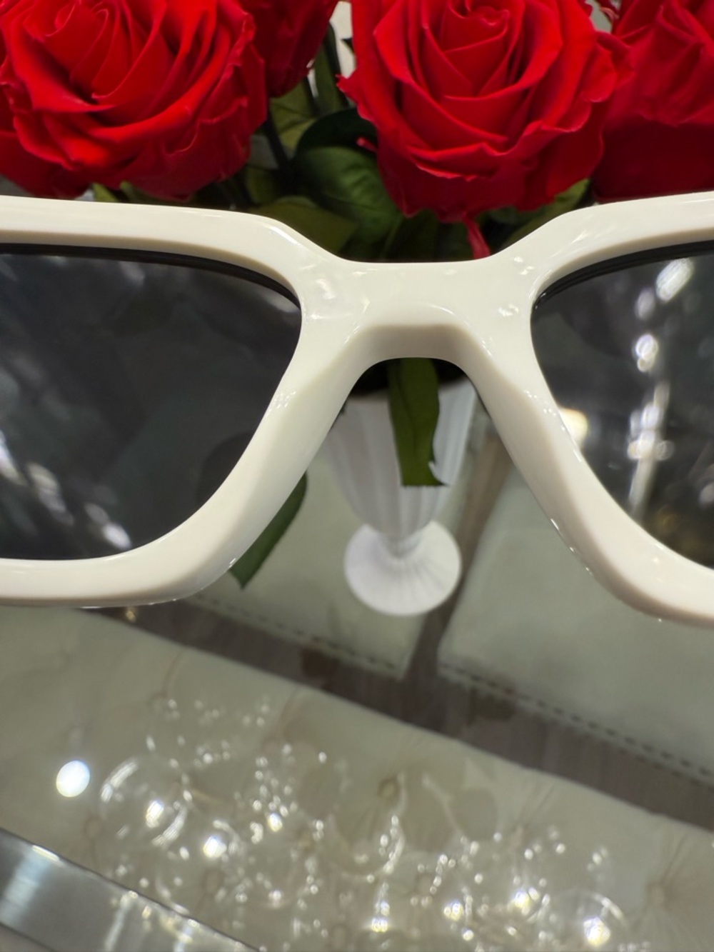 Prada acetate Symbole sunglasses SPR17W white - Picture 9 of 16